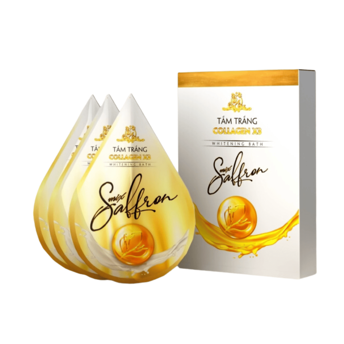 Tắm trắng Collagen X3 Mix Saffron