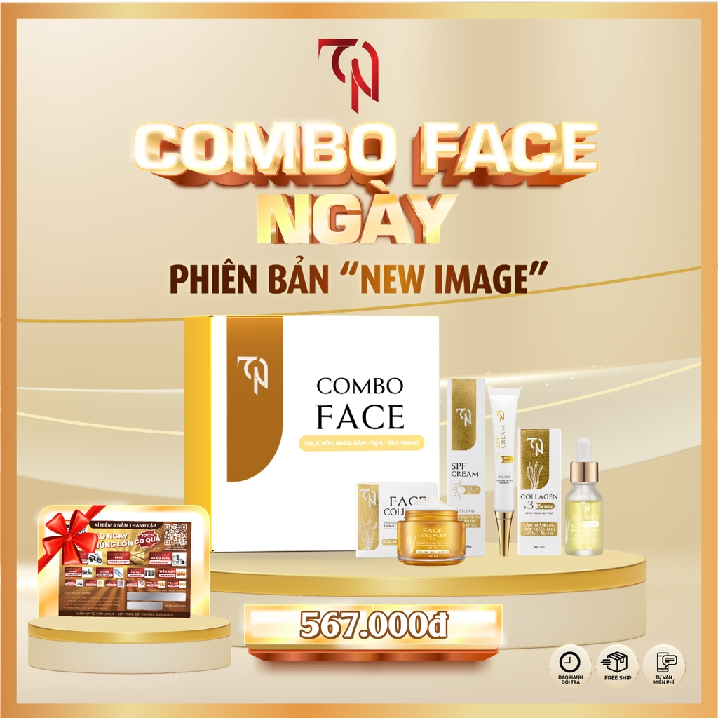 🎁【Tặng Thẻ Cào】 Combo Face Ngày - Đông Trùng Hạ Thảo